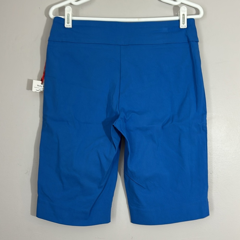 Ruby Rd. Blue Women's slimming contour waistband Shorts size 8 NWT - Picture 3 of 4